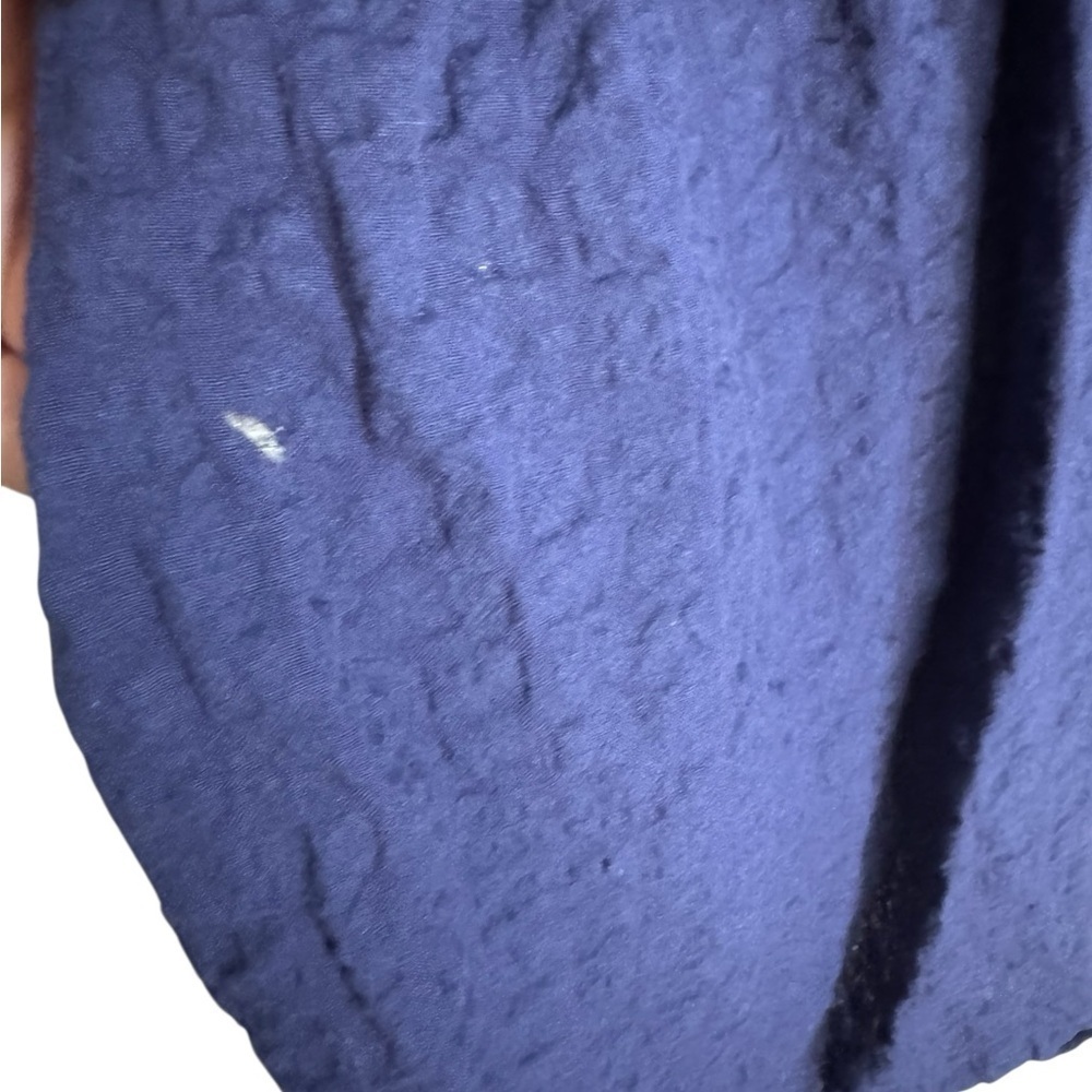 Gloria Vanderbilt Blue Boxy Crinkle Blouse - XXL - Picture 3 of 4